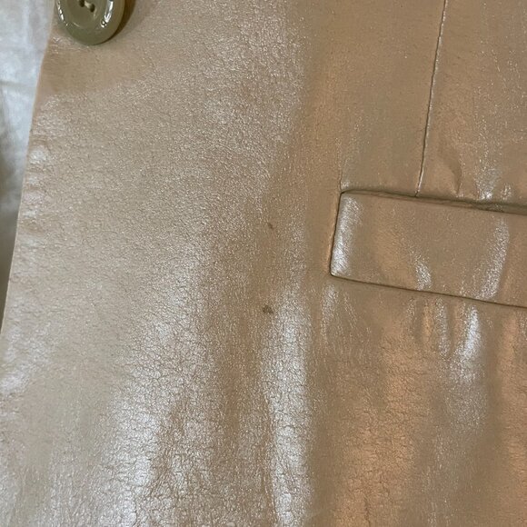 Bernardo Green Metallic Leather Blazer - Picture 3 of 7